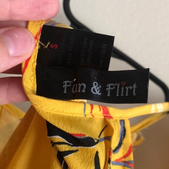 Tropical yellow dress❤️ - Picture 3 of 4